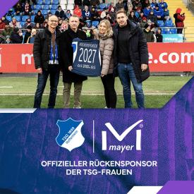 Die Mayer-Gruppe wird Rückensponsor der TSG Hoffenheim Frauen